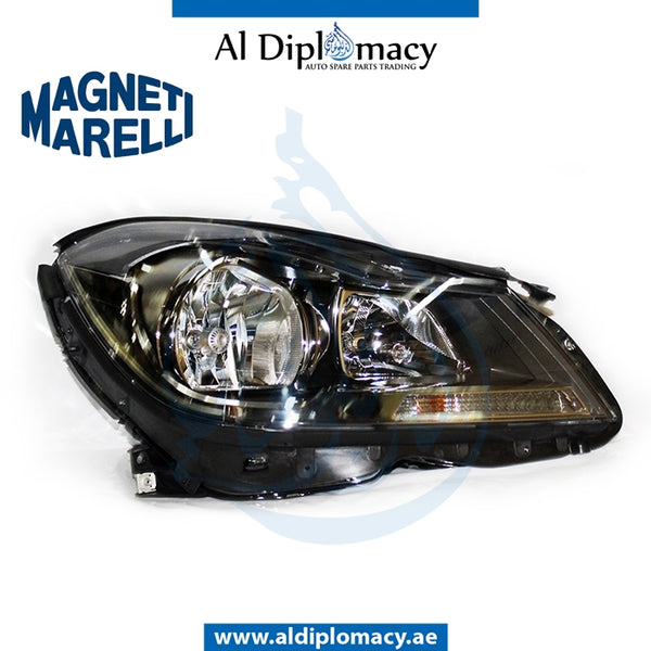Right Headlight, Normal, Black, 710301270208 for Mercedes-Benz C Class W204 (2007-2015) models, Part Number MM-2048209659